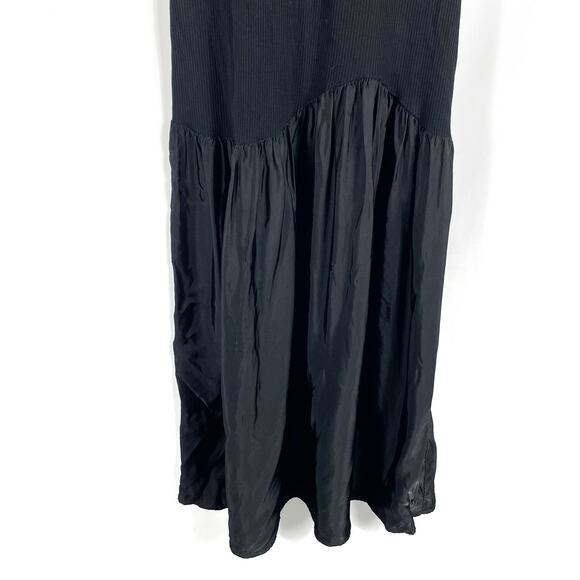 Sandro Olane Black Tank Dress Cutout Shoulder Midi Sleeveless Sz 38 EU / US 6 - Picture 7 of 14